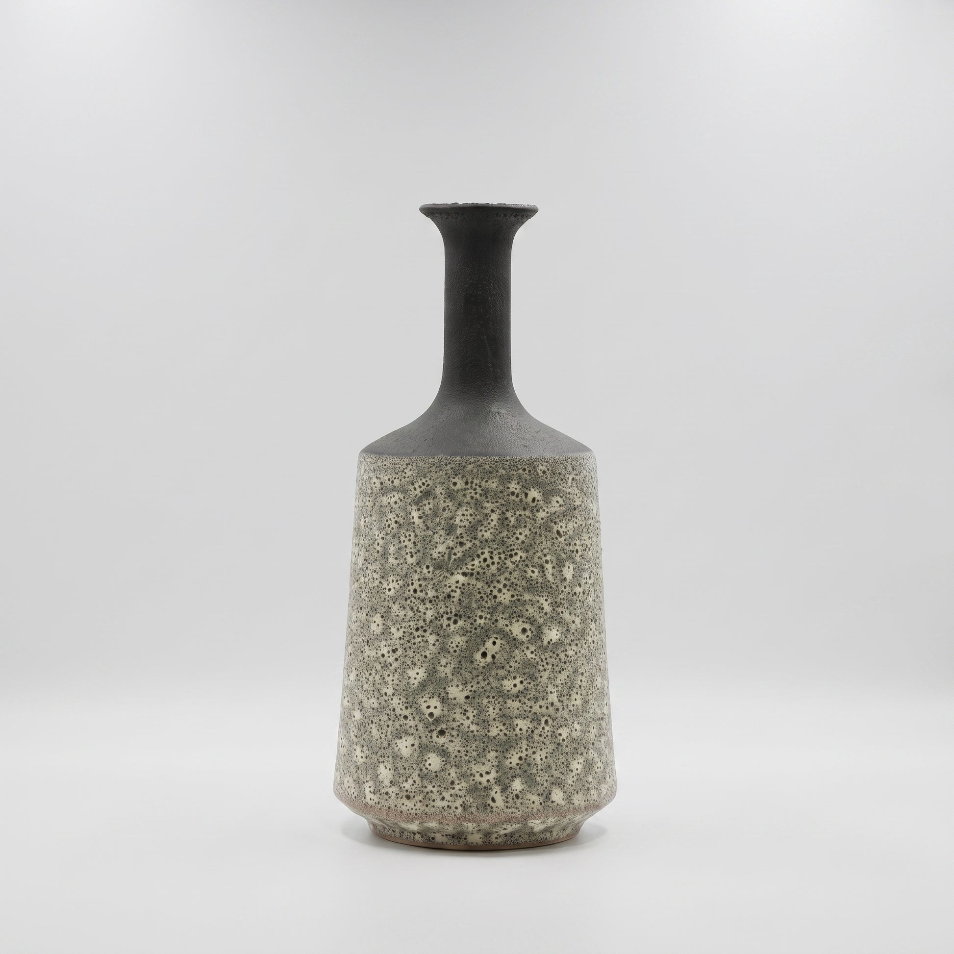 Black and White Large Ceramic Flower Vase by Zodiya-5