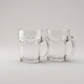 Glass Cup set of 2 by Zodiya