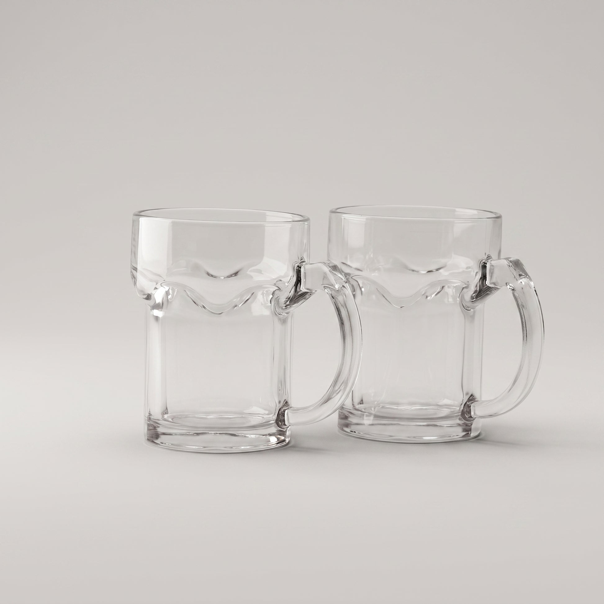 Clear Glass Cup set of 2 piece by Zodiya-5