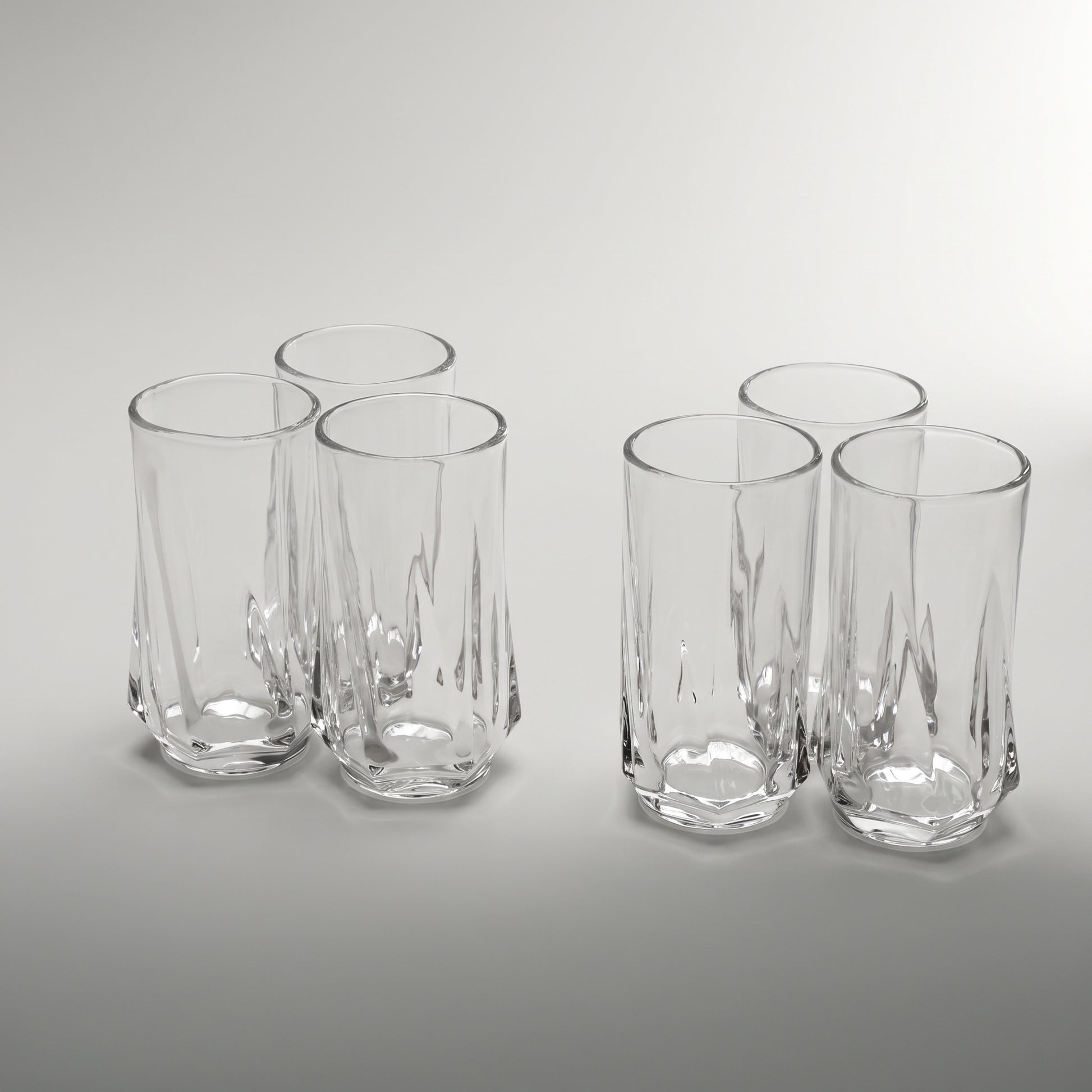 Clear glass cup set of 6 by Zodiya-4