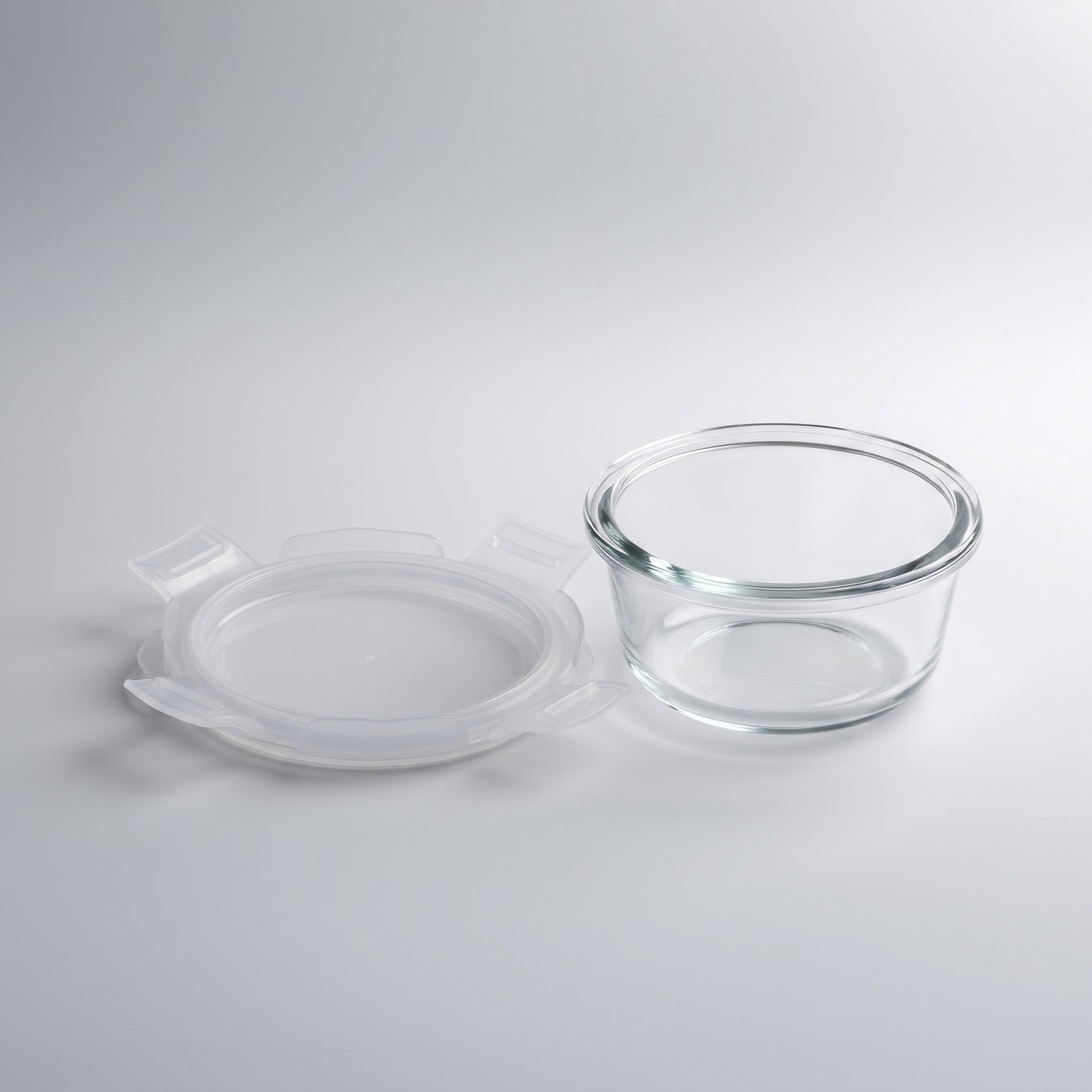 240 ml Round Glass Food Storage Container Box by Zodiya-5