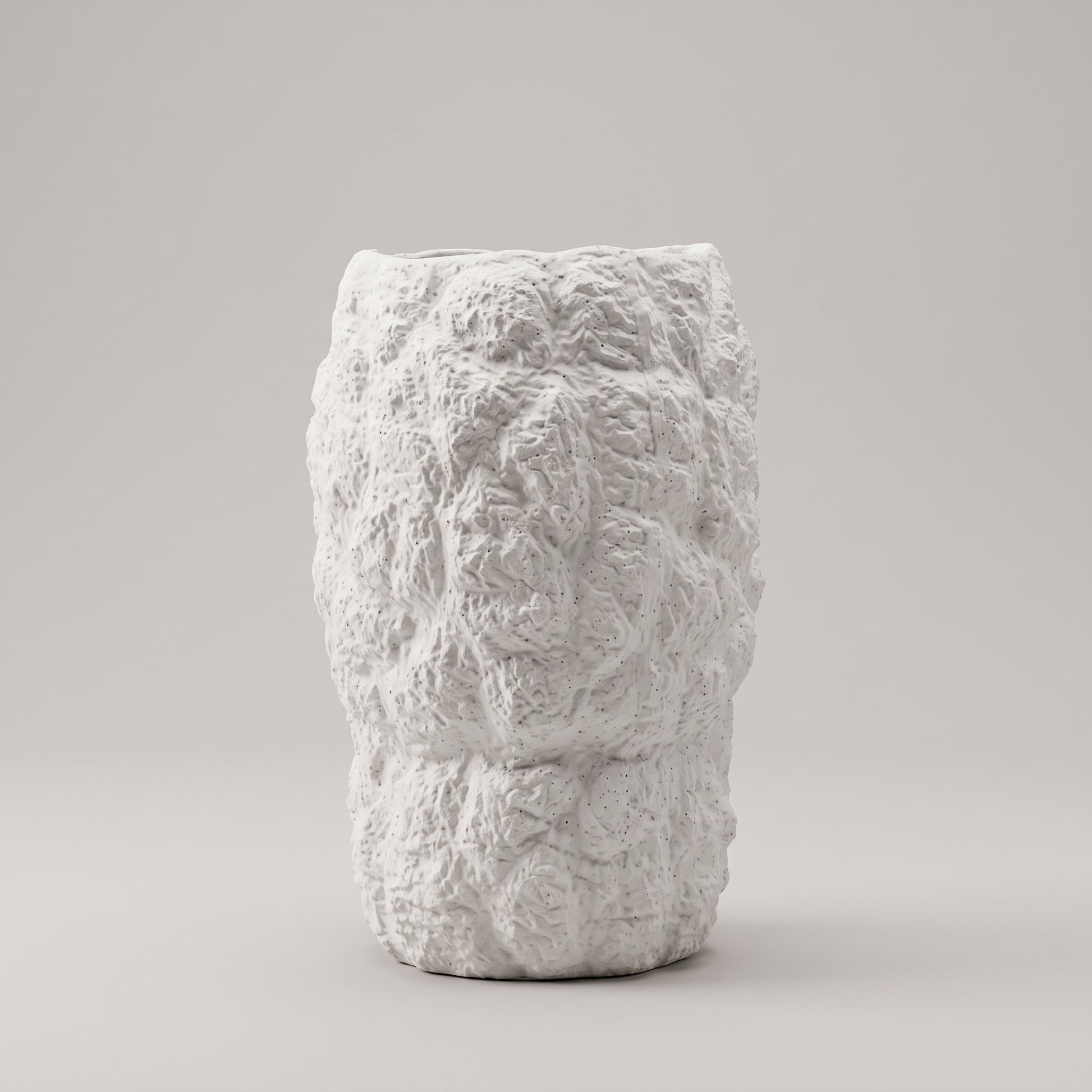 Off white Ceramic Flower Vase by Zodiya-4