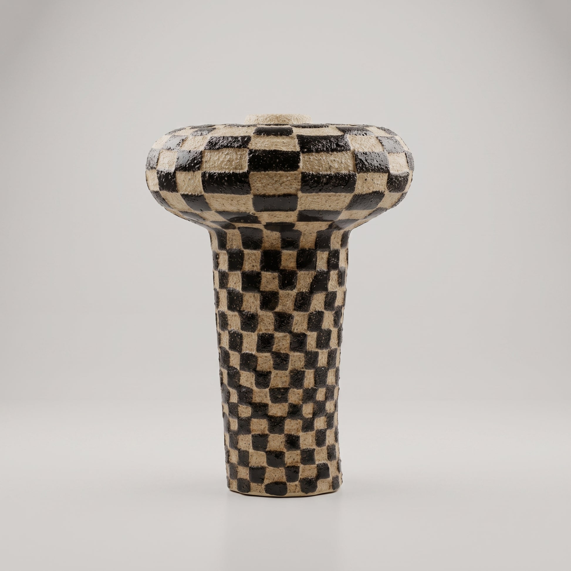 Black and Beige Flower Vase by Zodiya-3