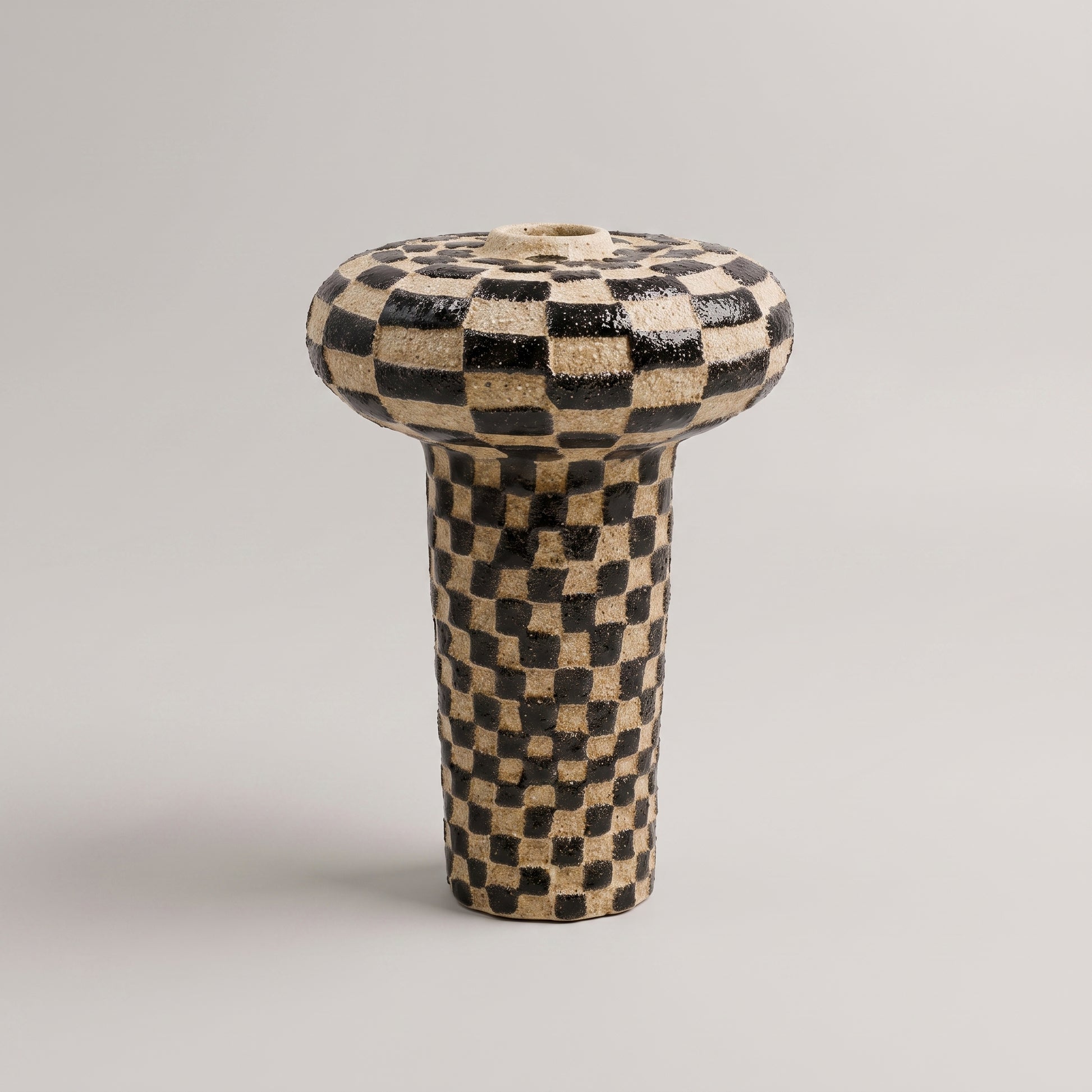 Black and Beige Flower Vase by Zodiya-4