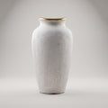 White Ceramic Flower Vase (large) by Zodiya