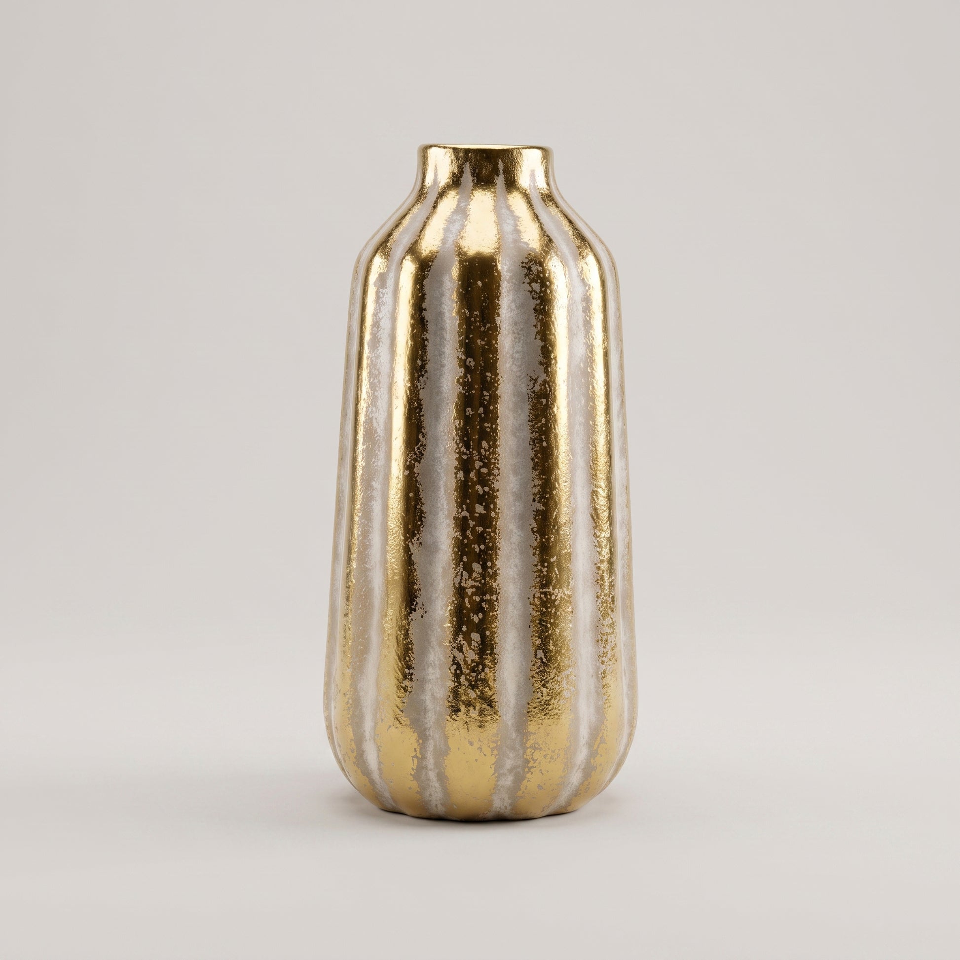 Gold Ceramic Flower Vase by Zodiya-4