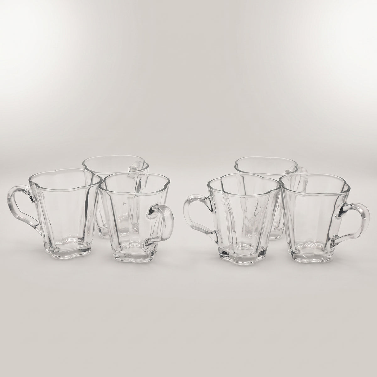 Glass Cup Set Of 6 By Zodiya