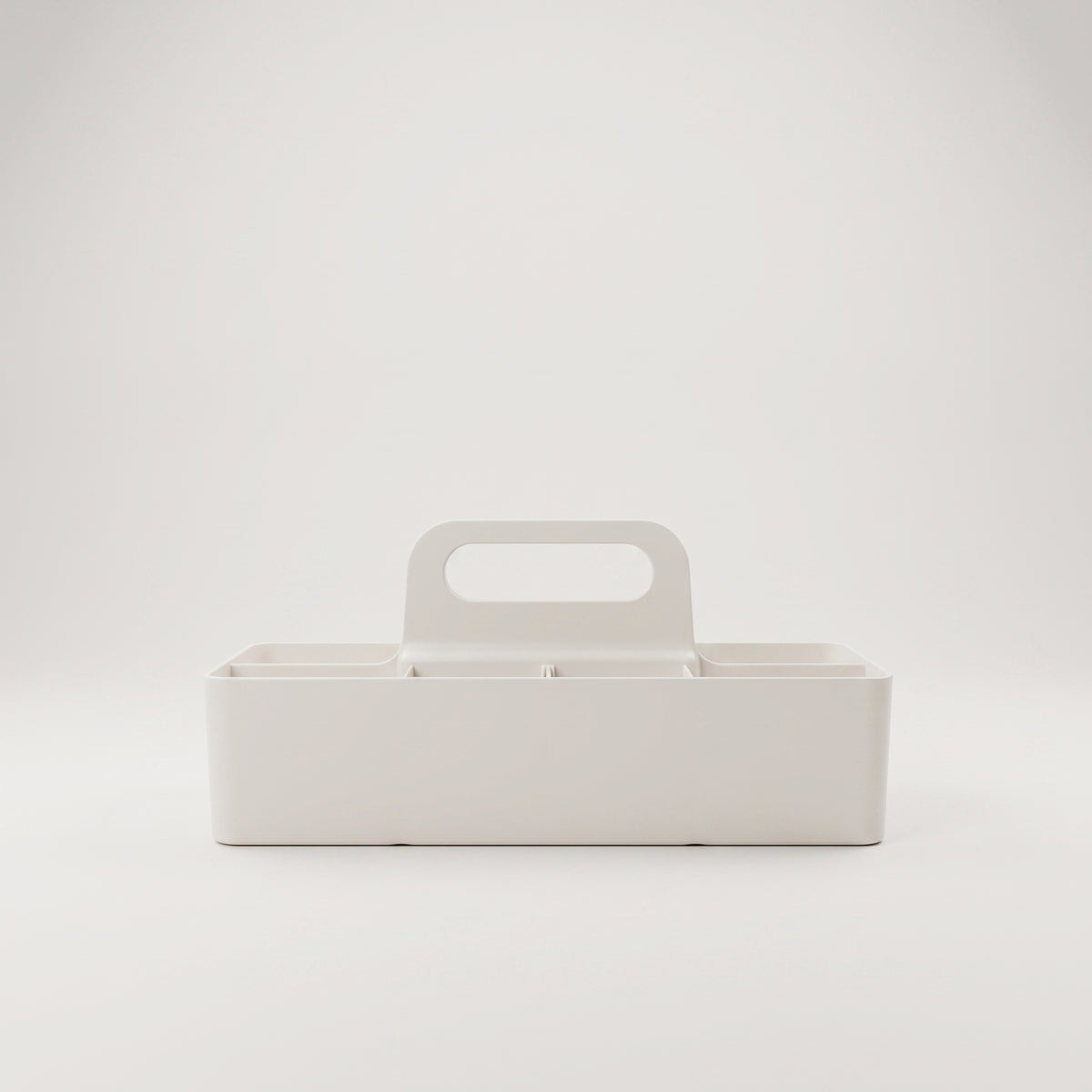 Off White 6 compartment Multi organizer with handle By Zodiya
