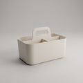 Cream 4 compartments Multi organizer with handle By Zodiya