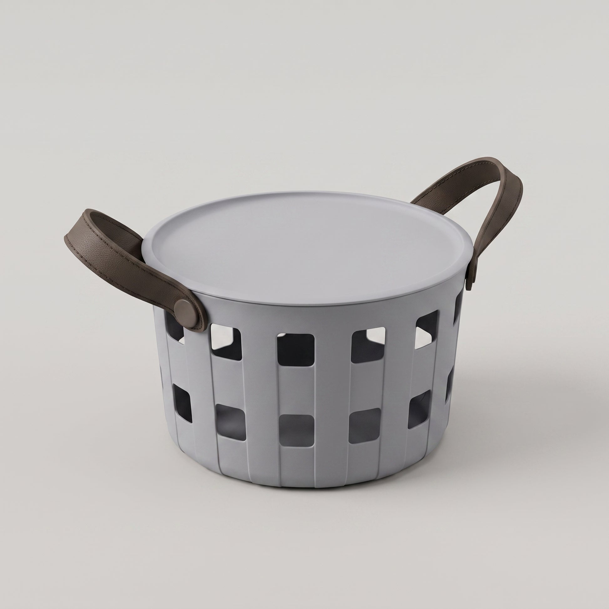 Grey Multi Purpose Organizer with lid By Zodiya-3