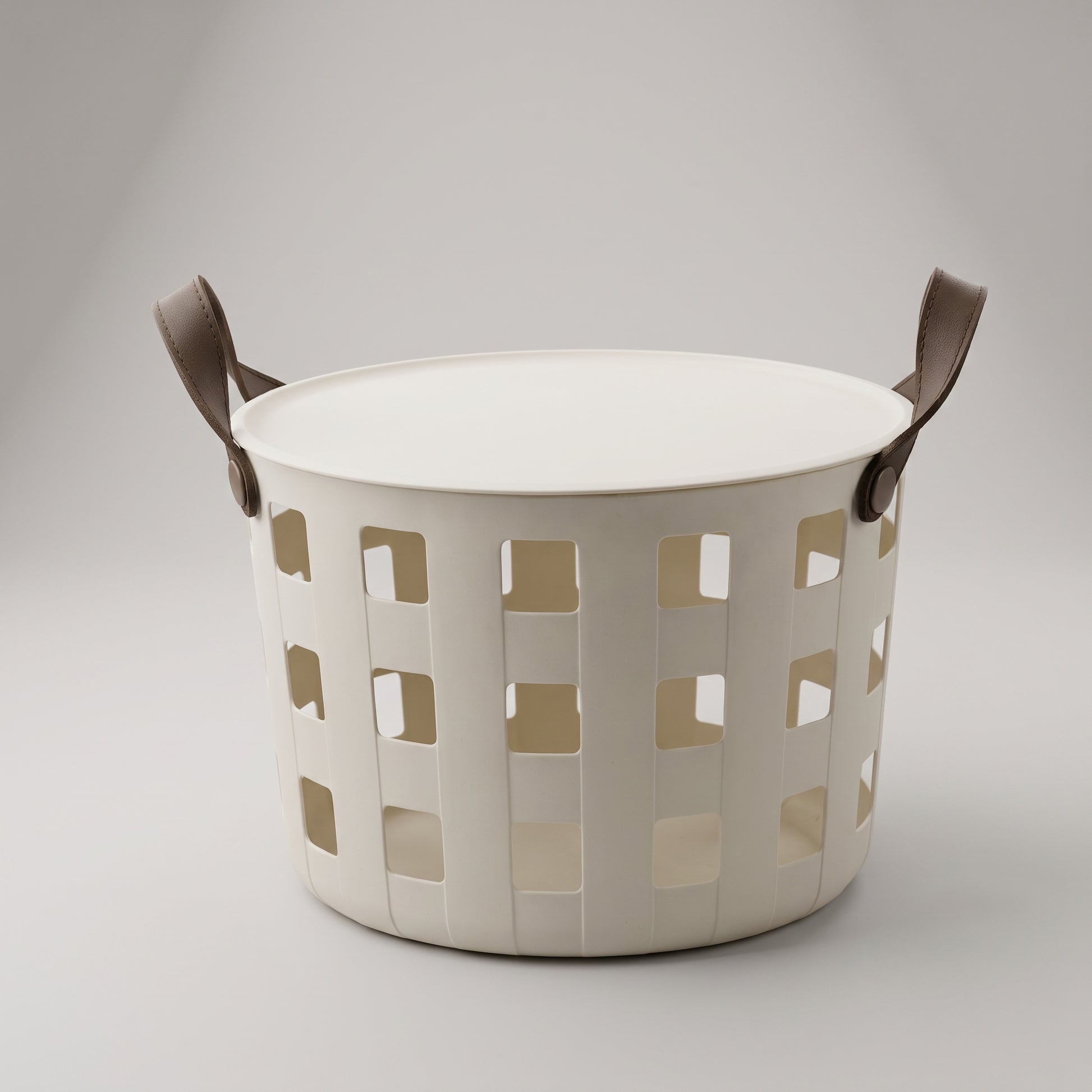 Multi Purpose Organizer With Lid White By Zodiya-3
