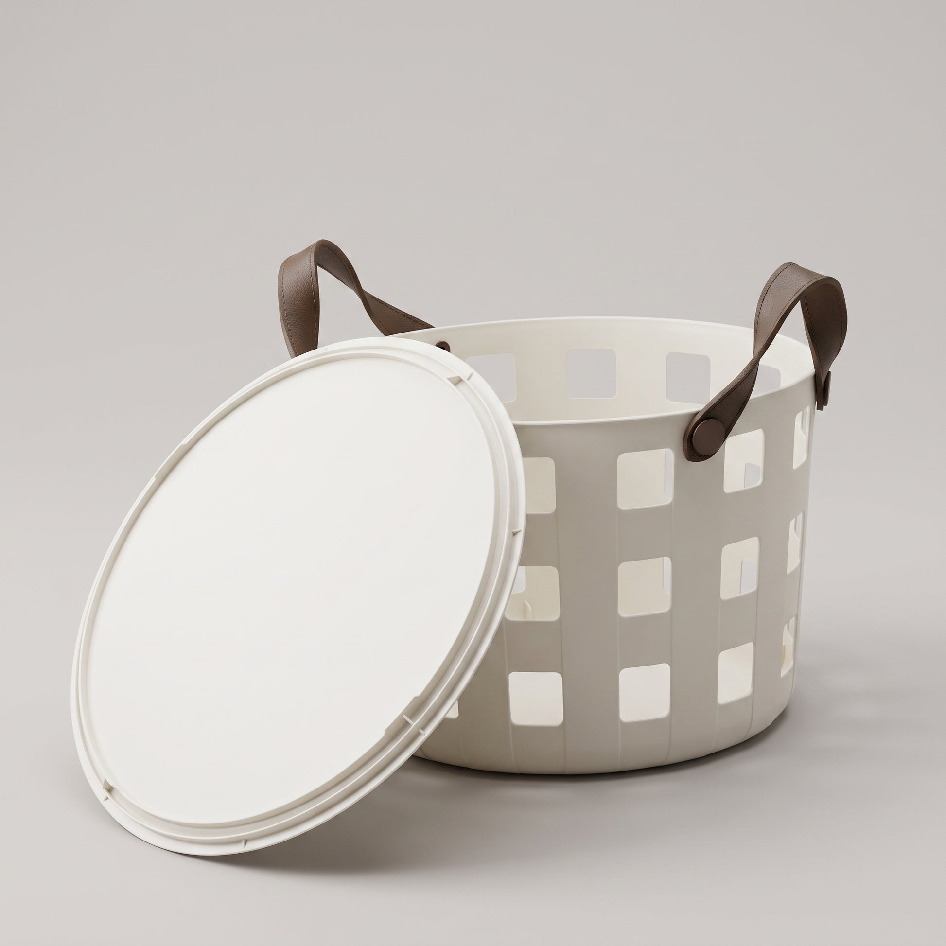 Multi Purpose Organizer With Lid White By Zodiya-4