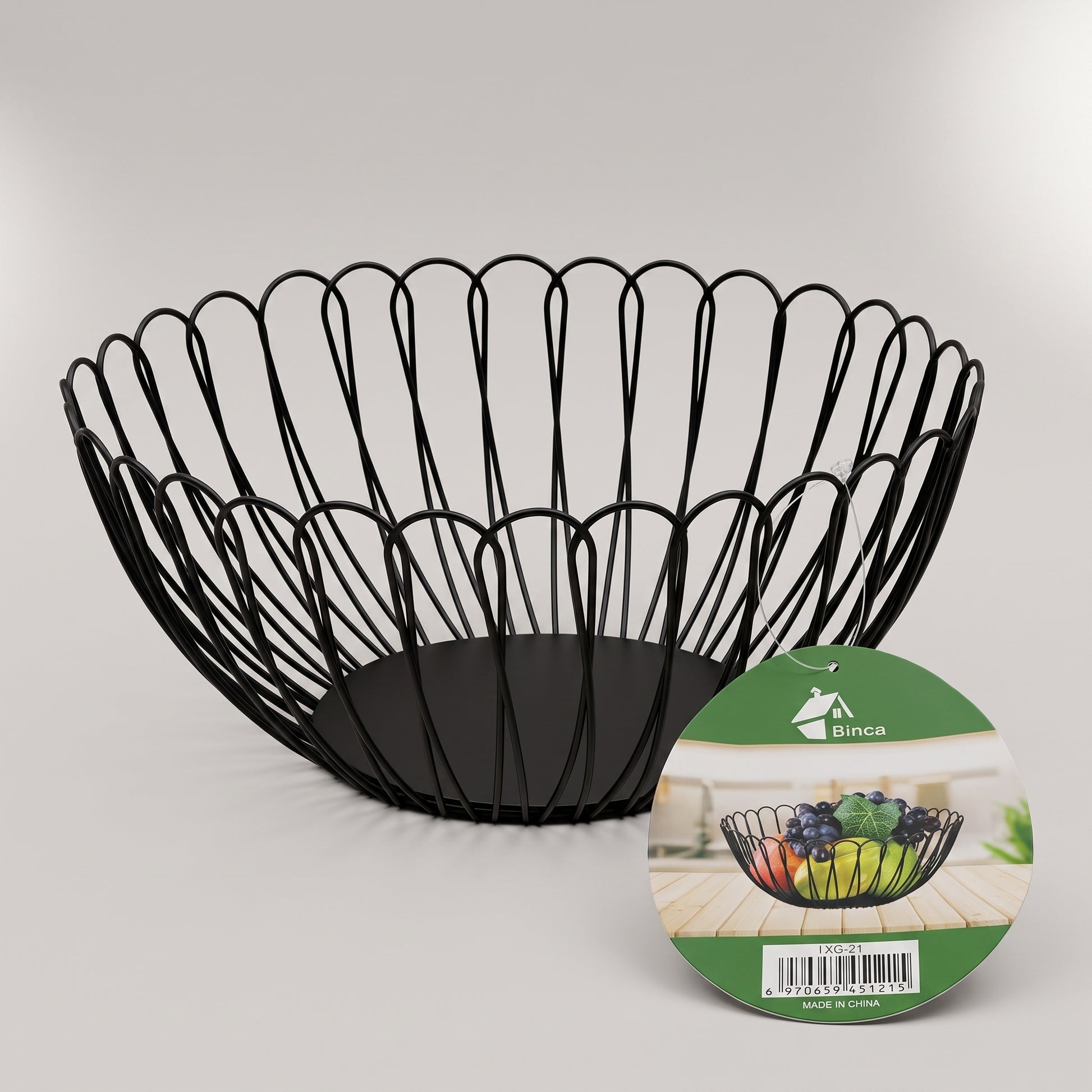 Black Iron Fruit Basket By Zodiya-3