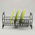 Black Metal Counter Top Dish Rack By Zodiya