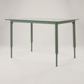 Aura Glass Top Metal 4 Seater Dining Table by Zodiya