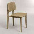 Epic Beige Plastic Dining Chair with Rattan Cane by Zodiya
