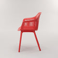 Horch Red Plastic Arm Chair by Zodiya