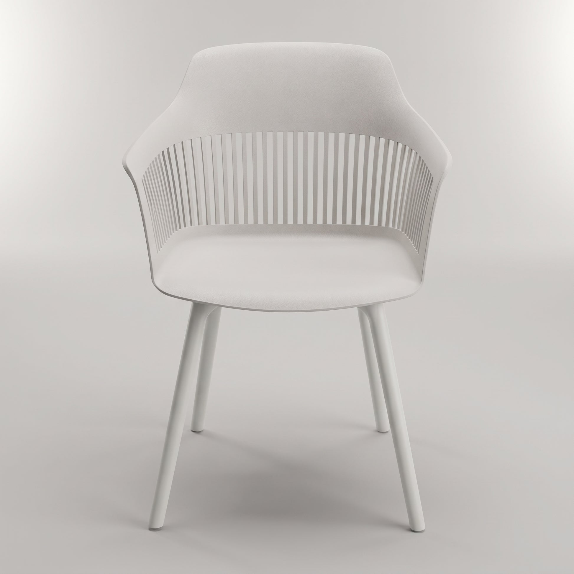 Horch White Plastic Arm Chair by Zodiya-4