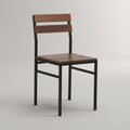 Omaha Wood and Metal Dining Chair by Zodiya