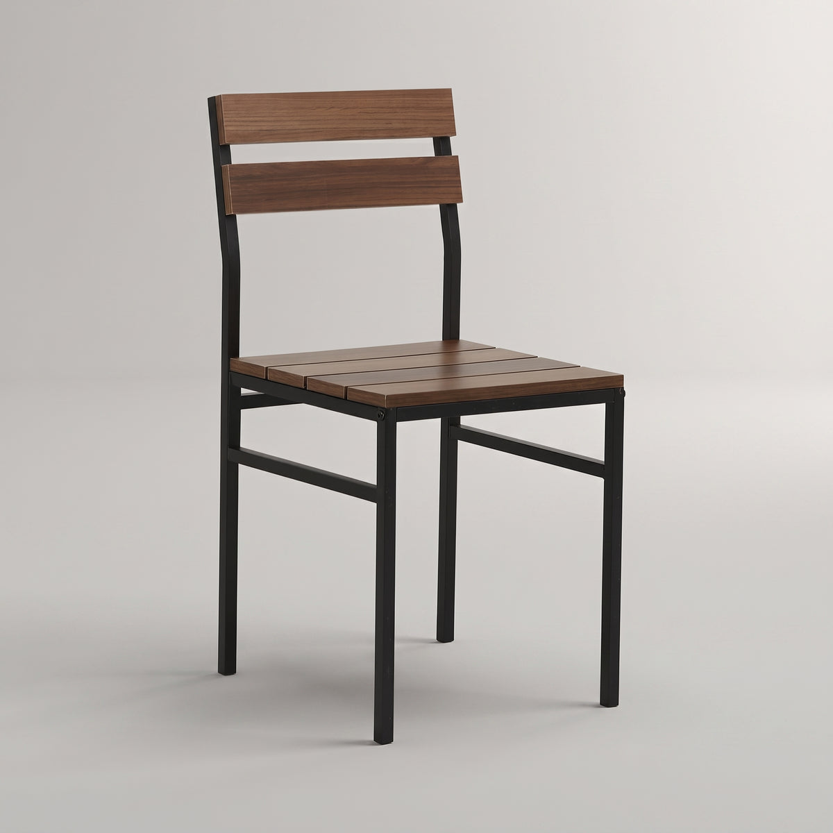 Omaha Wood and Metal Dining Chair by Zodiya