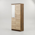 Grandiosa 2 Door Wooden Wardrobe With Mirror By Zodiya