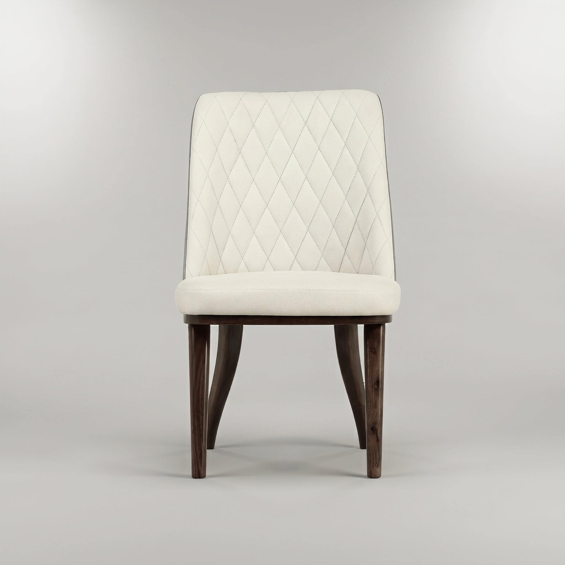 White Fabric Dining Chair By Zodiya-4