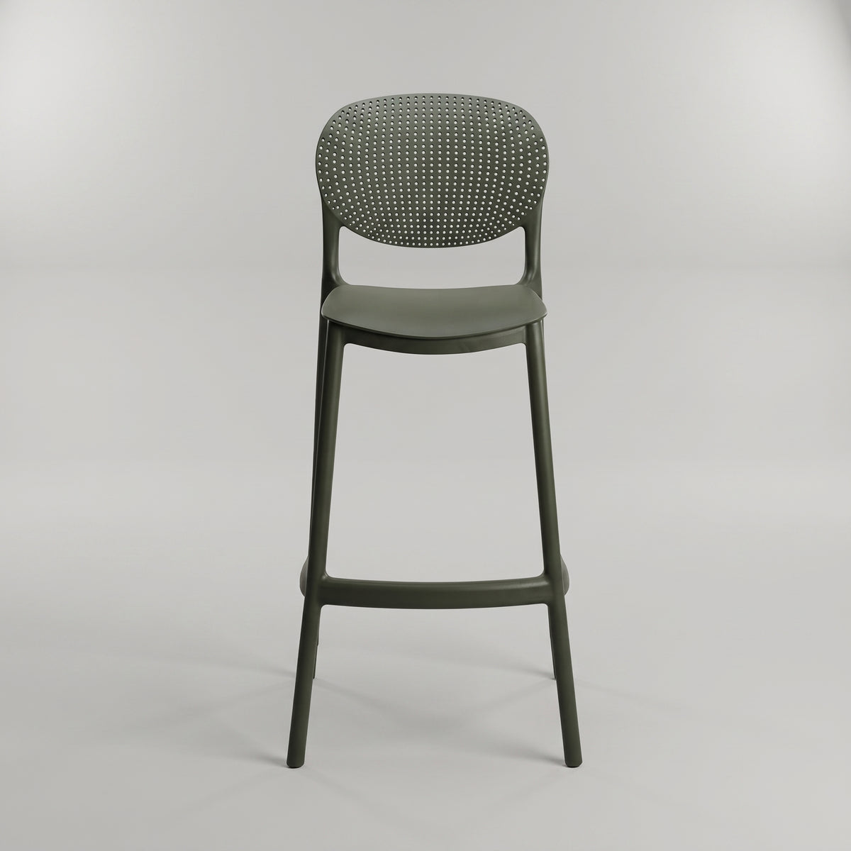 Sono Black Plastic Bar Chair By Zodiya