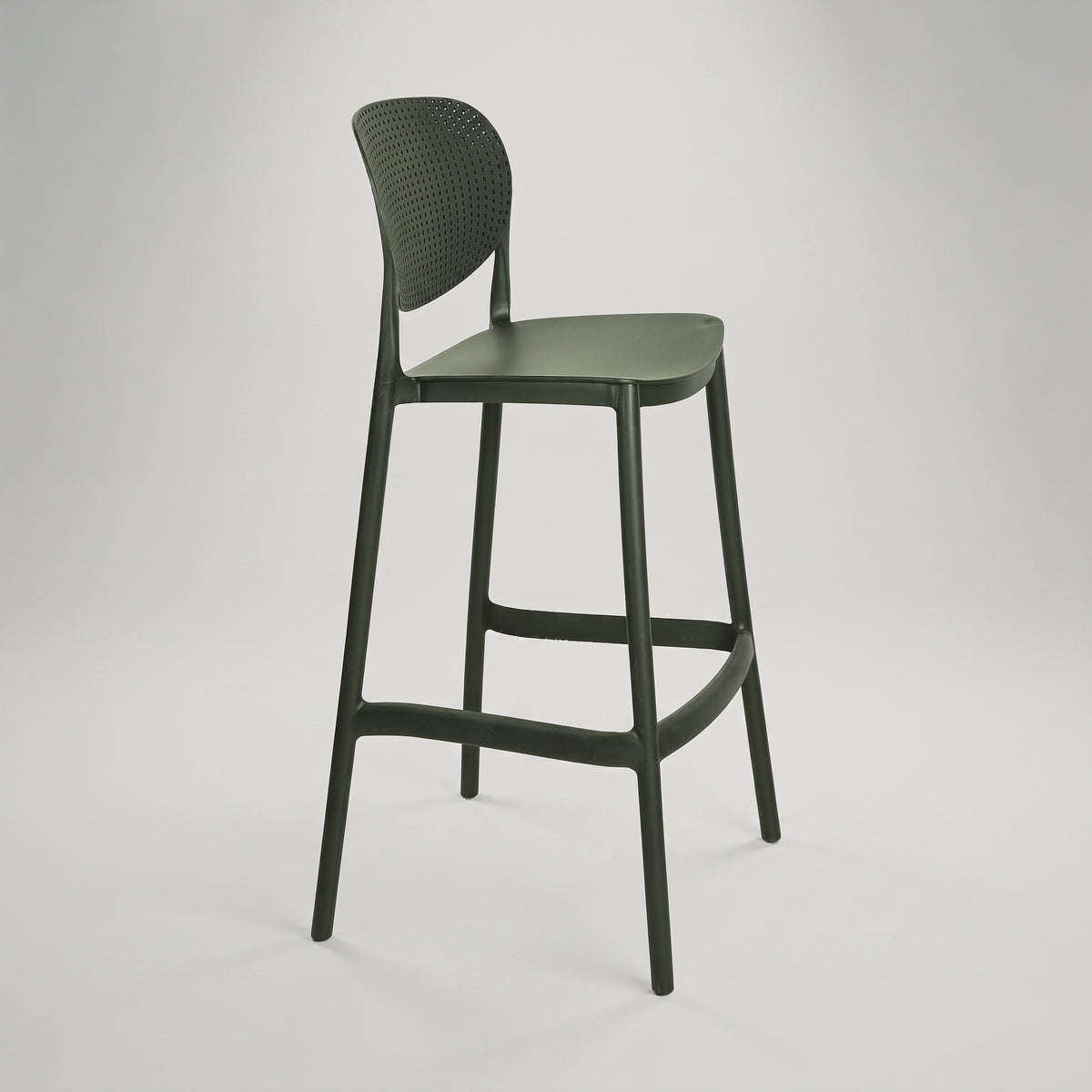 Sono Black Plastic Bar Chair By Zodiya