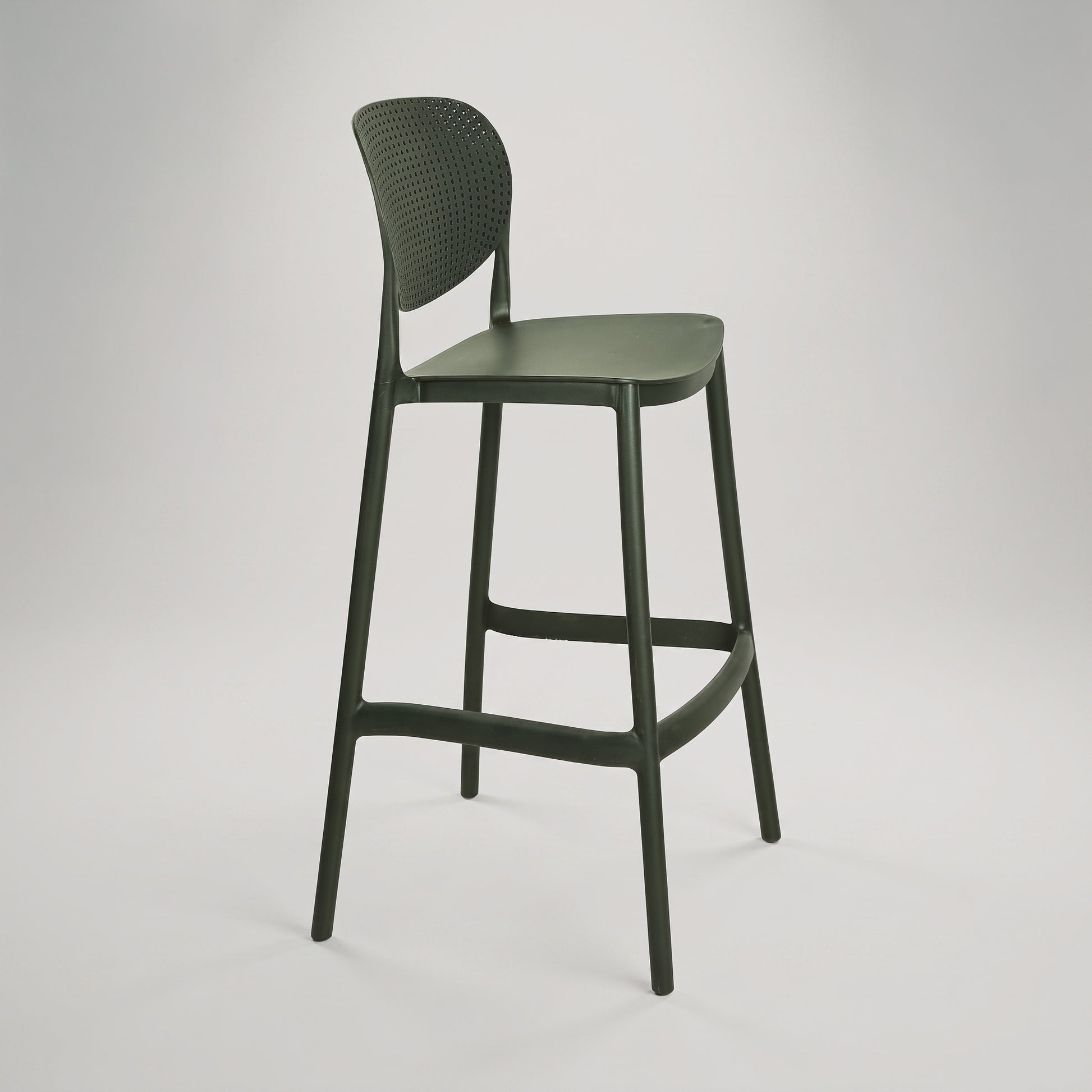 Sono Plastic Bar Chair Black By Zodiya-4