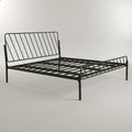 Oblique Metal Queen Size Bed by Zodiya