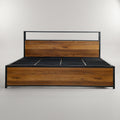 Poise Metal King Size Bed by Zodiya