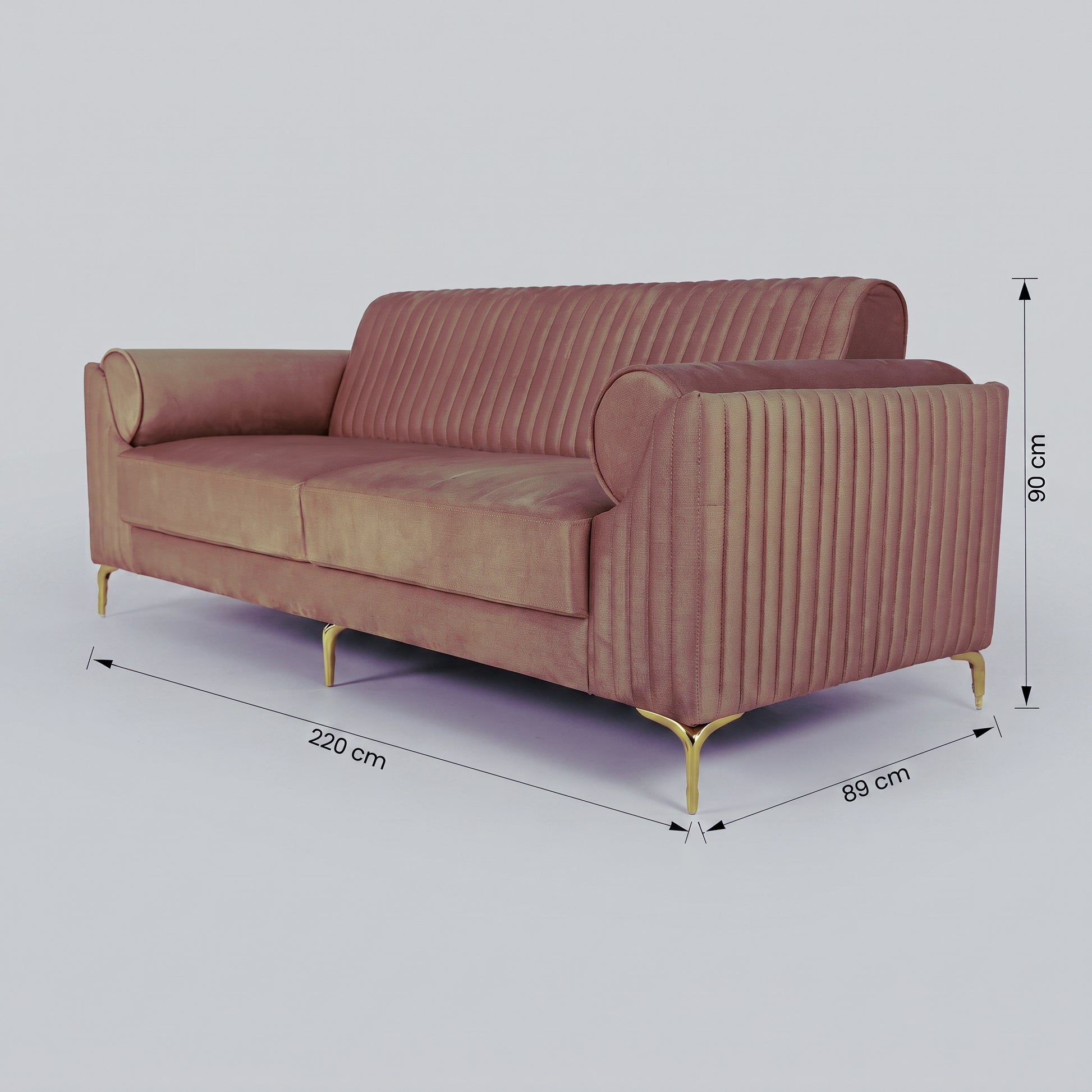 Milton Magic Fabric 3 Seater Sofa by Zodiya-2