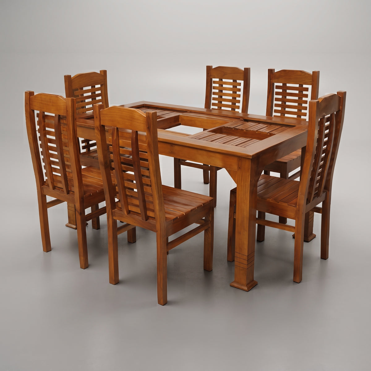 Arboria 6 Seater Wooden Dining Table By Zodiya