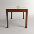 Pearlina Marble Top Wooden Dining Table By Zodiya