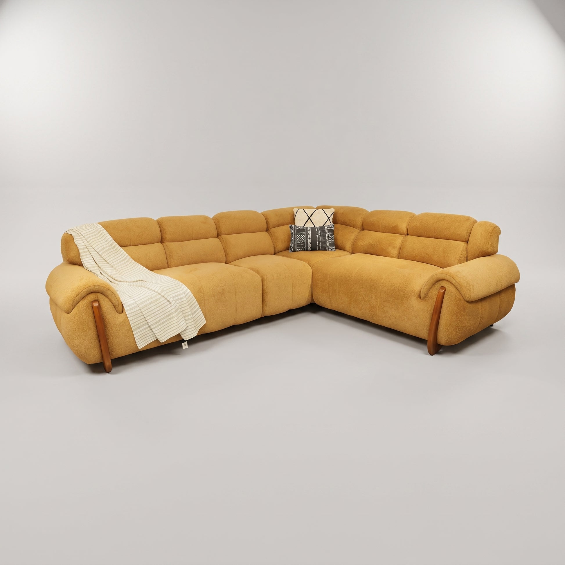 Luxevora 5 Seater Corner Sofa L Shape by Zodiya-4