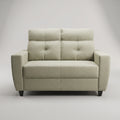 Comely Cream Fabric 2 Seater Sofa By Zodiya