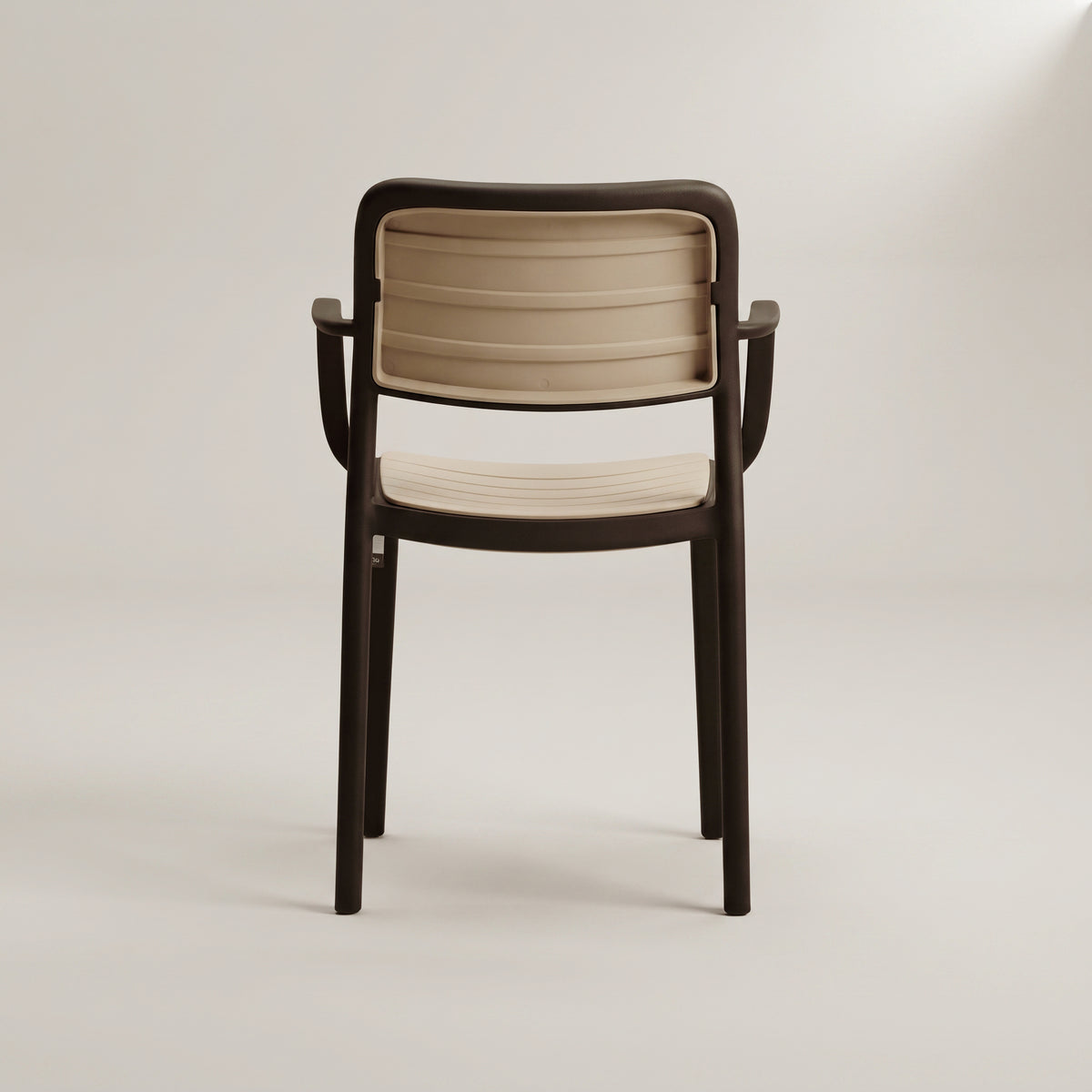 Uno XR Black Slatted Outdoor Dining Chair with Arms by Zodiya
