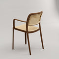 Bravo Brown Rattan Dining Arm Chair by Zodiya