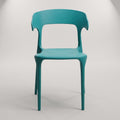 Vision Blue Molded Plastic Dining Arm Chair By Zodiya