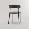 Vision Black Molded Plastic Dining Arm Chair By Zodiya