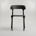 Vision Black Molded Plastic Dining Arm Chair By Zodiya
