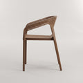 Cube Brown Plastic Outdoor Dining Arm Chair by Zodiya