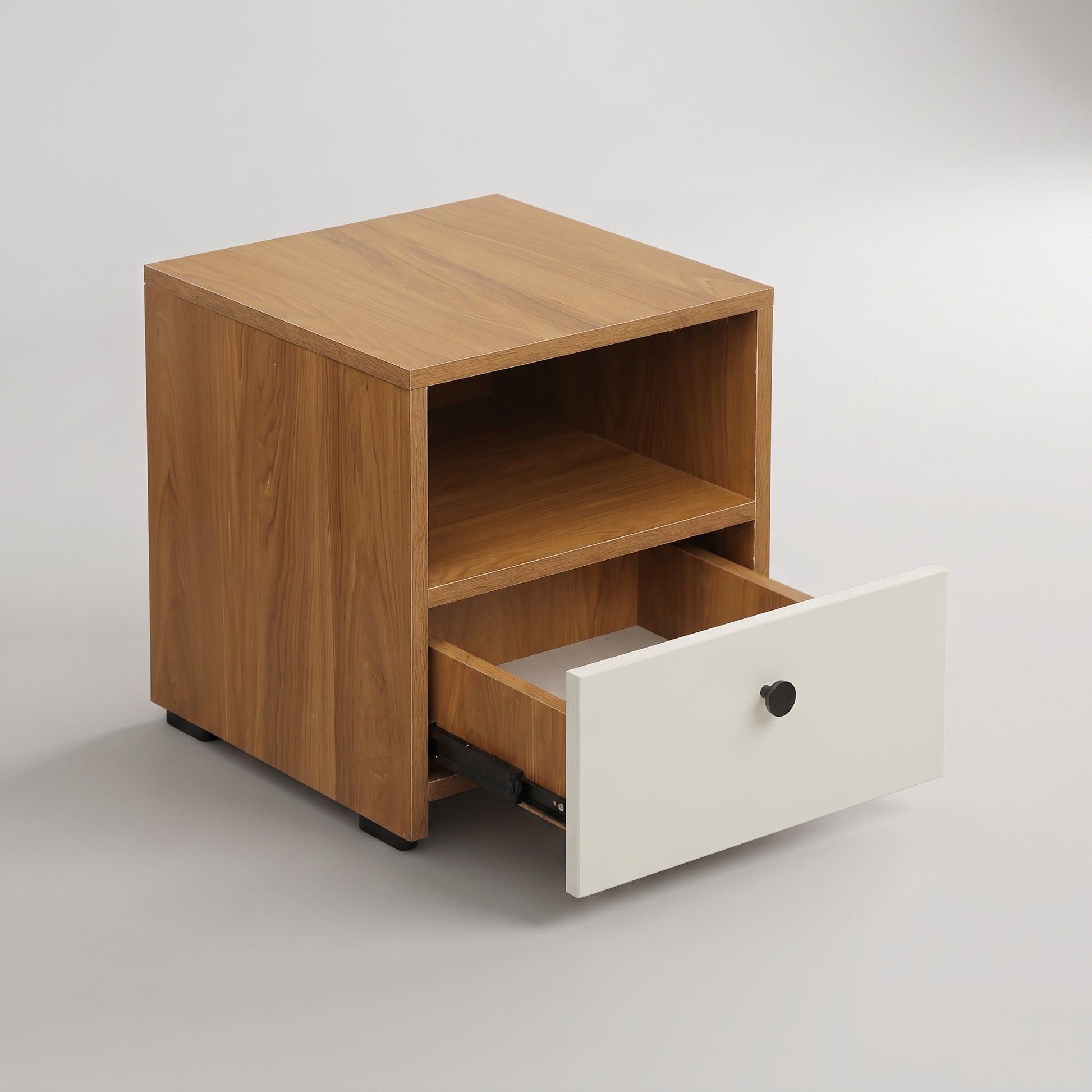 NAILA Engineered Wood Bedside Table with Drawer by Zodiya-4