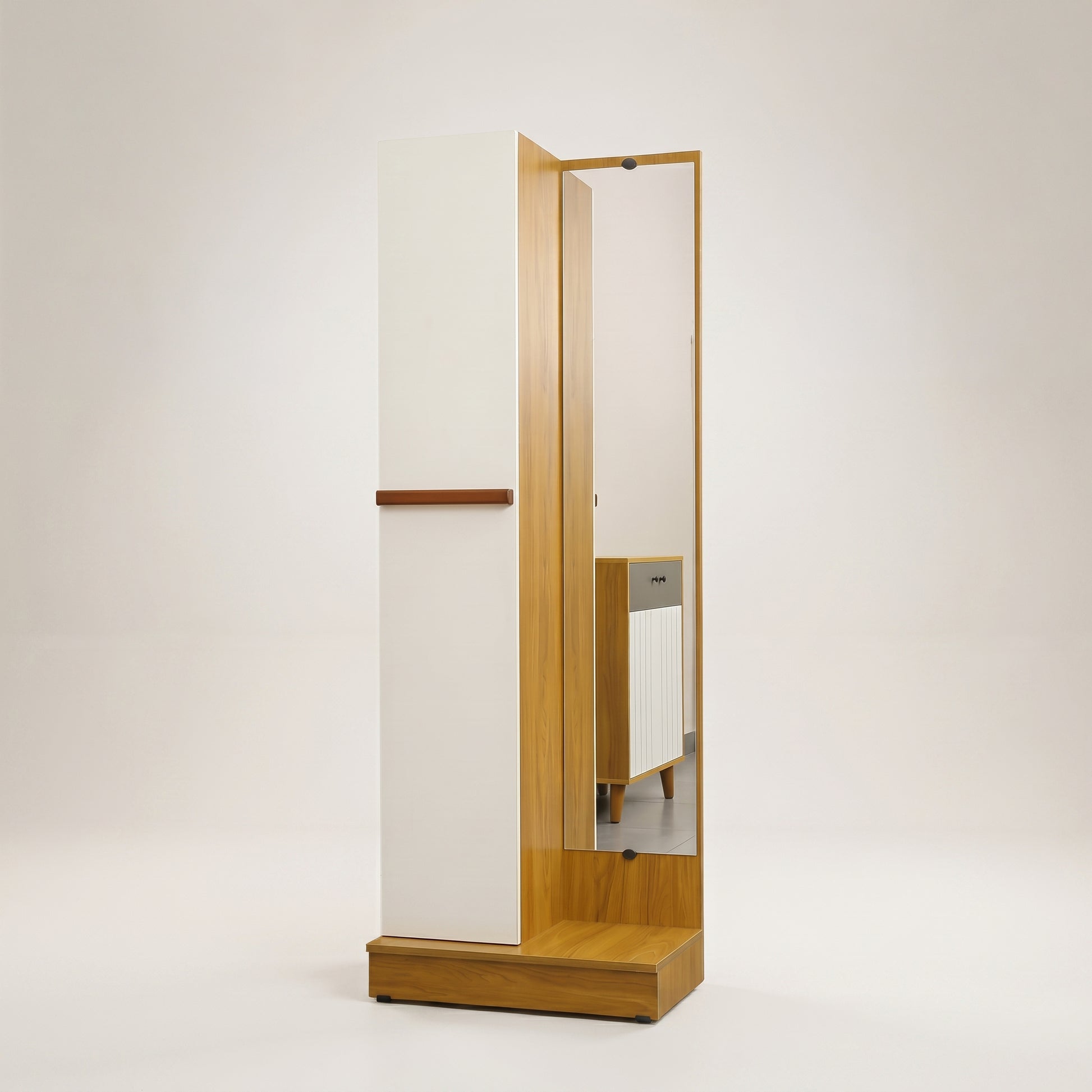 Naila Dressing Table with Full Length Mirror and Storage by Zodiya-5