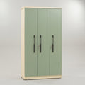 MAKWA Green Engineered Wood 3 Door Wardrobe by Zodiya