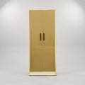 UltraGloss Cream 2 Door Wardrobe by Zodiya