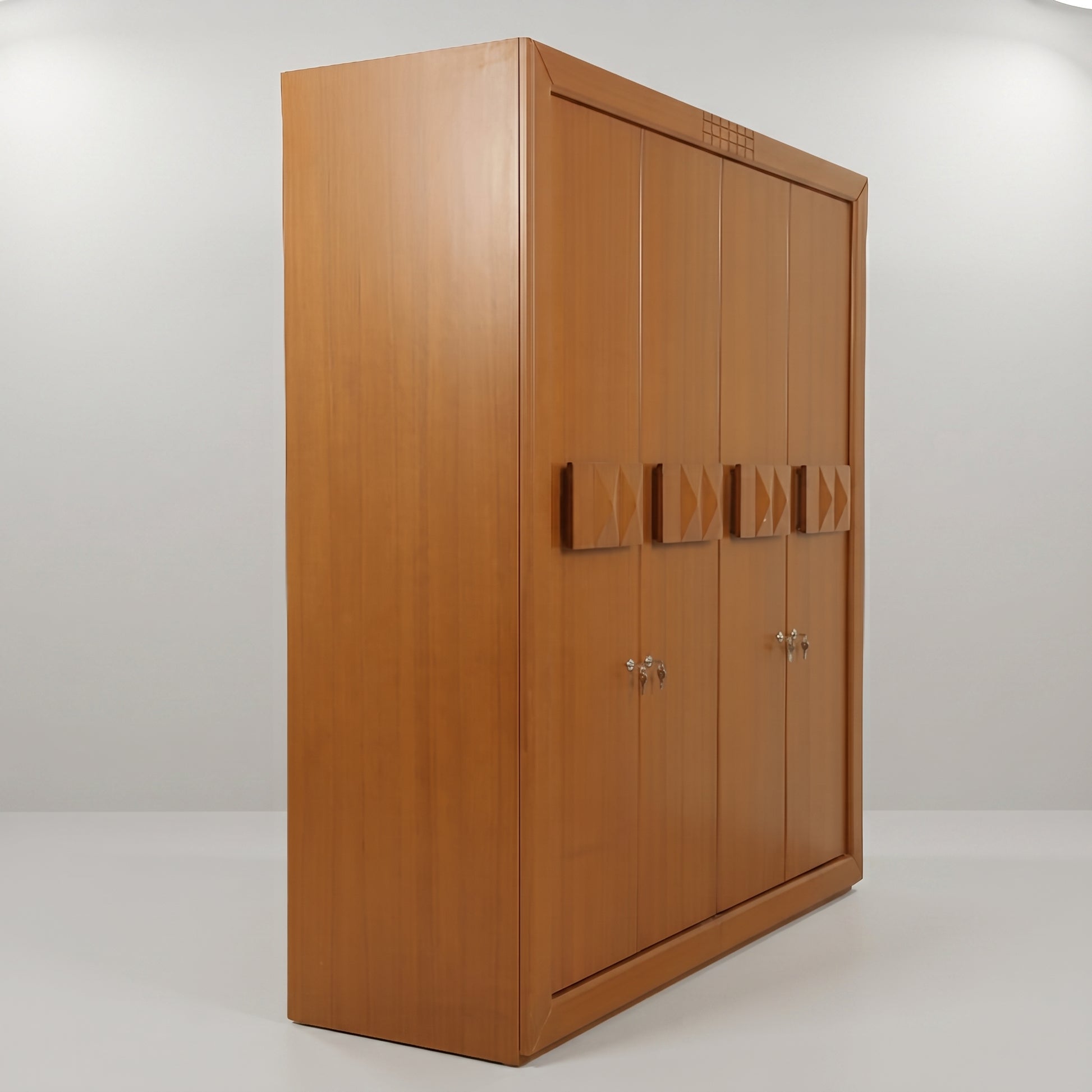 Lunexis Engineered Wood 4 Door Wardrobe by Zodiya-3