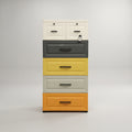 Multicolour 6 Drawer Plastic Storage Cabinet By Zodiya