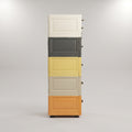 Multicolour 6 Drawer Plastic Storage Cabinet By Zodiya