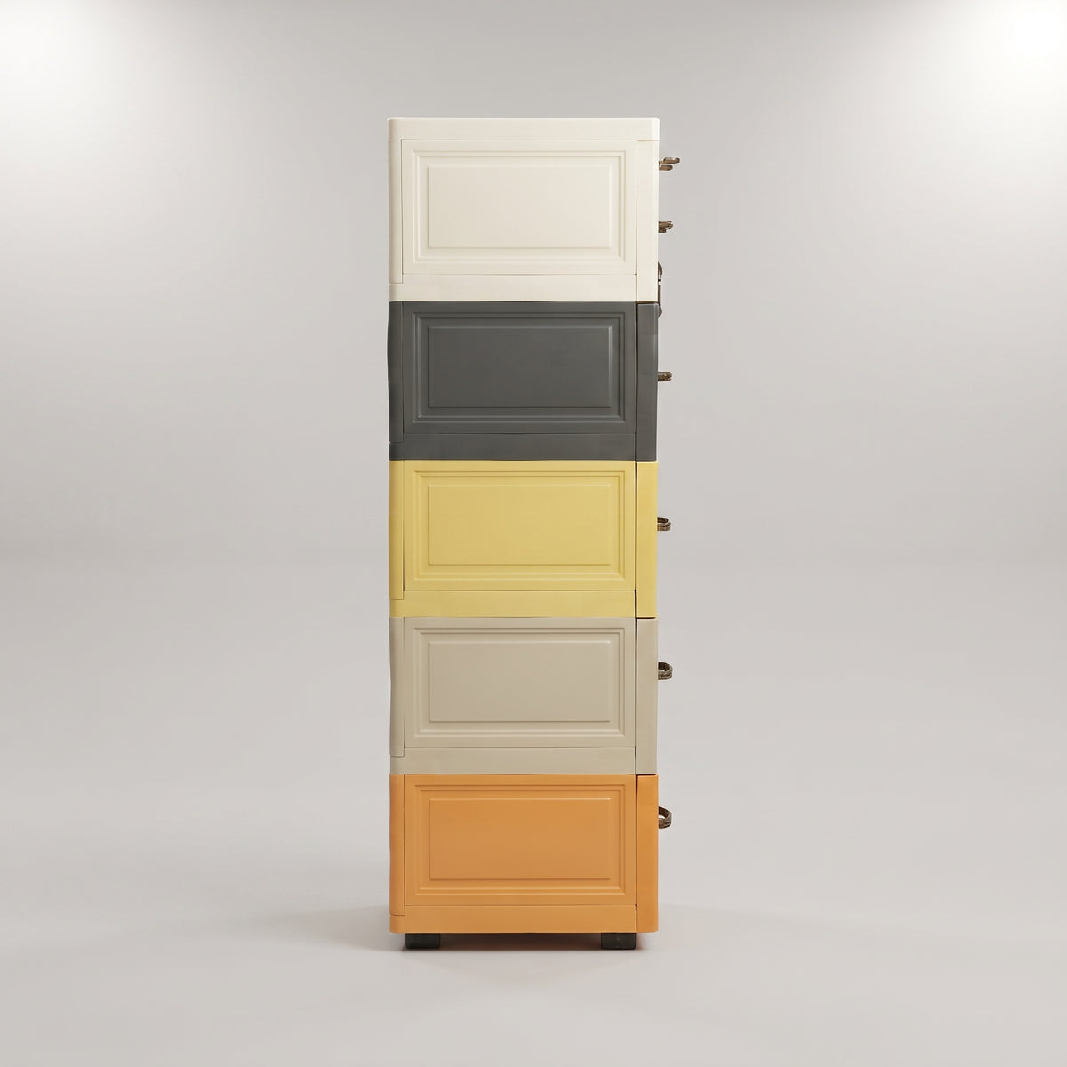 Multicolour 6 Drawer Plastic Storage Cabinet By Zodiya